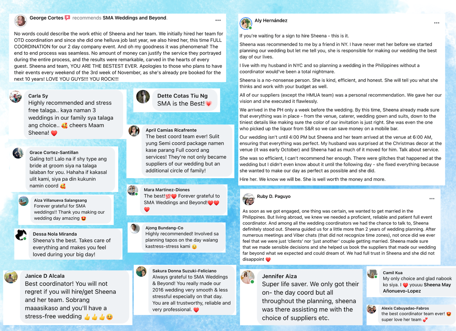 Reviews page image