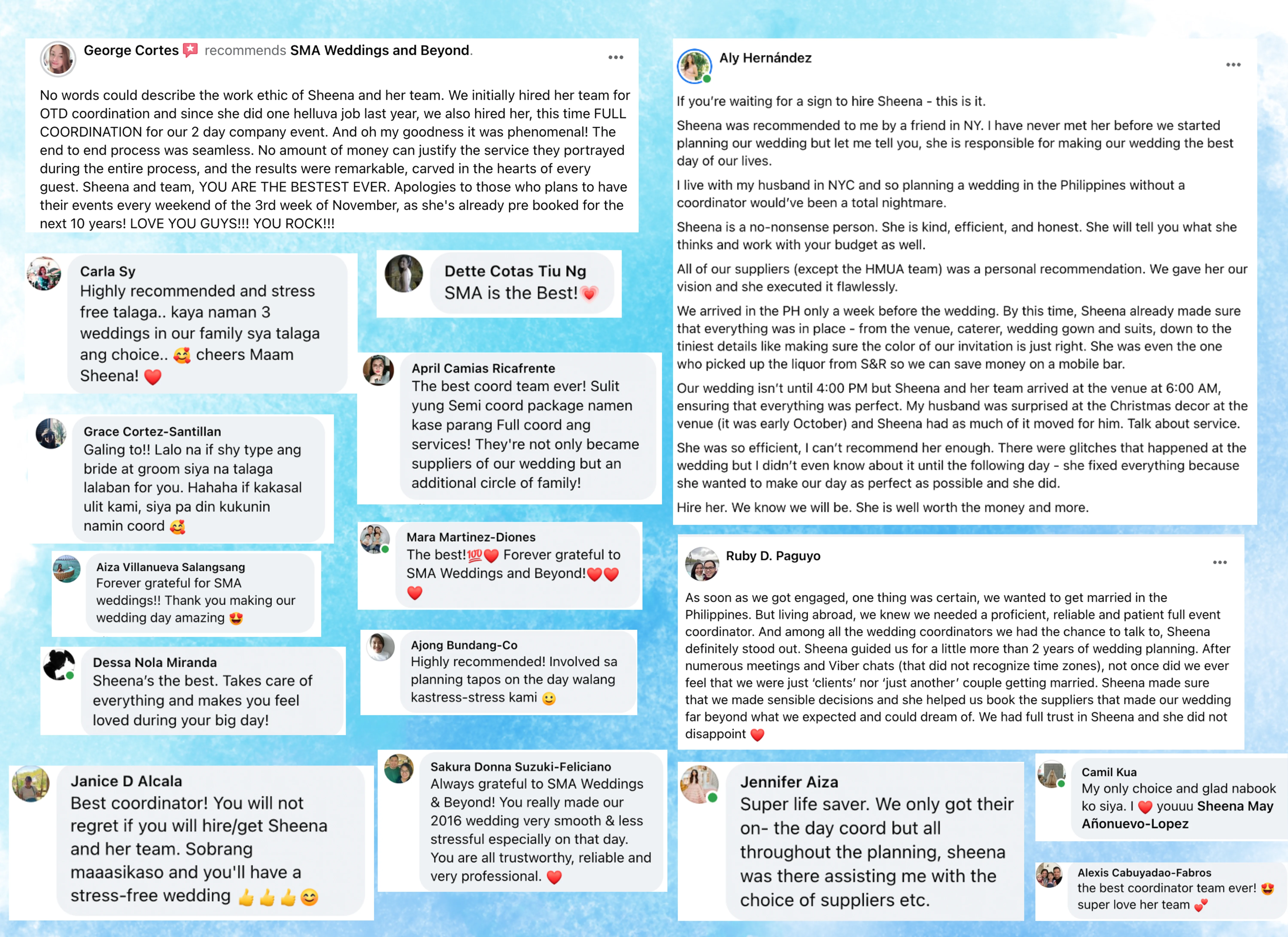Reviews page image
